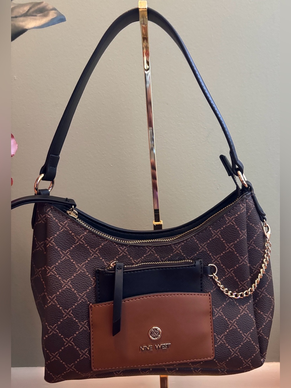 Nine West Brown Shoulder Bag EXCELLENT LIKE NEW conditions